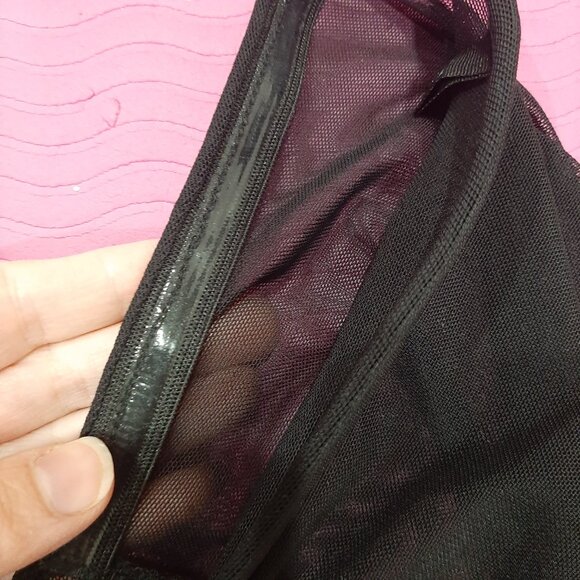 Joseph Ribkoff black shadow sheer cover up blouse - Picture 9 of 11